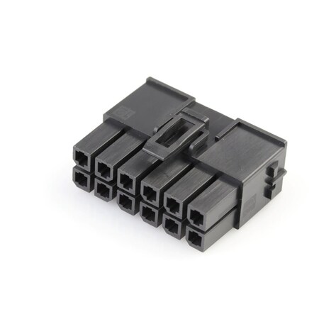 Molex Mega-Fit Tangless Tpa-Capable Receptacle Housing, Dual Row, 12 Circuit 1716920212
